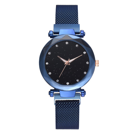 Elegant Magnet Buckle Ladies Starry Sky Watch Set Relogio | Bracelet Watches For Women - Essential Loved