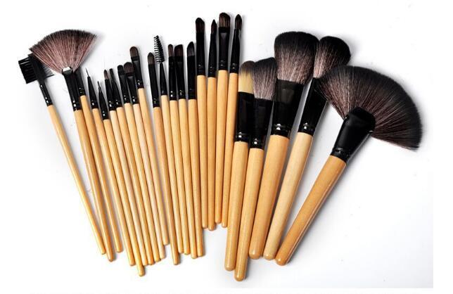 Gift Bag Of 24 Pcs Makeup Brush Sets Professional Cosmetics Brushes - Foundation Shadows Pinceaux Make Up Tools | Eyebrow Powder Brush - Essential Loved