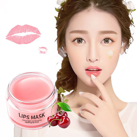 20-30g lip skin care product with moisturizing lip mask and cherry design.