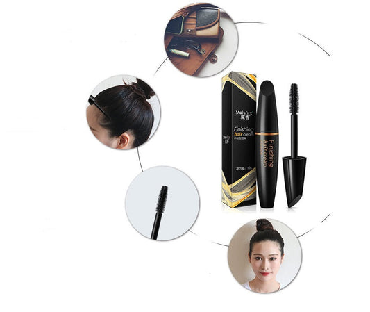 Small broken hair finishing sticks with refreshing gel cream and non-greasy formula.