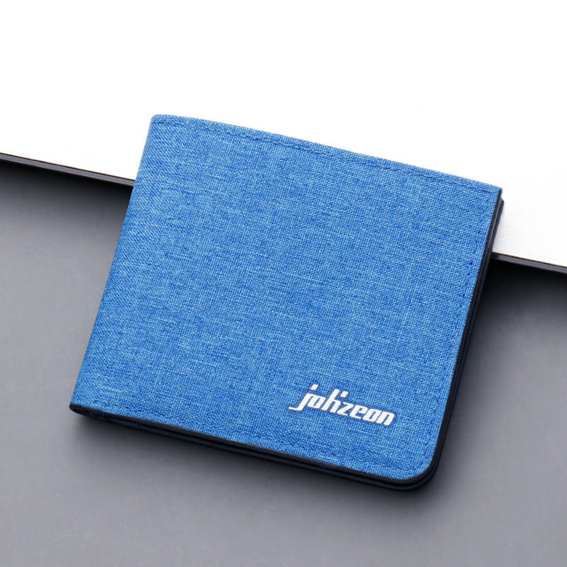 Horizontal Denim Leather Clip | Canvas Men Wallet - Essential Loved