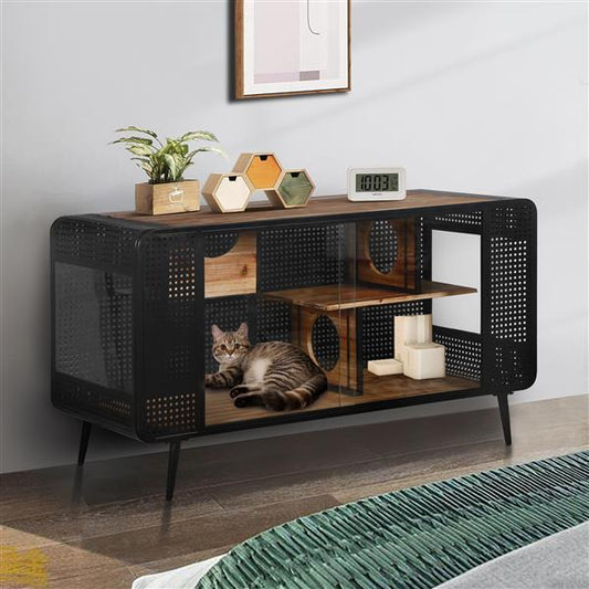 Tempered Glass Spacious And High Quality Cat House - Essential Loved
