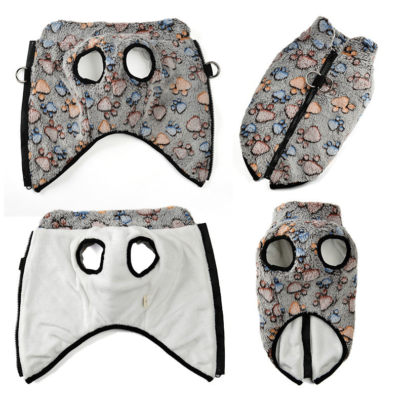 Relaxing Thunder Vest Flannel Dog Jacket - Essential Loved