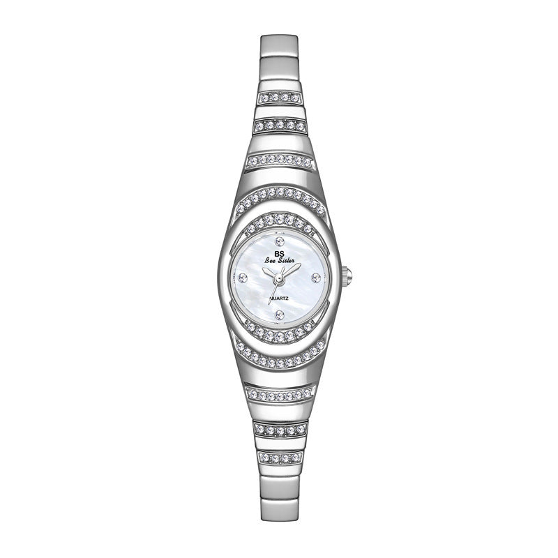 Diamond Wristwatch Female Fashion Bracelet Watches Women Full Diamond Watch | Ladies Gold Watch Bracelets - Essential Loved