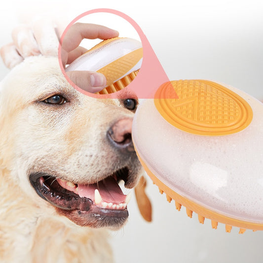 2-in-1 Pet SPA Massage Comb Soft Silicone - Dog Bath Brush - Essential Loved