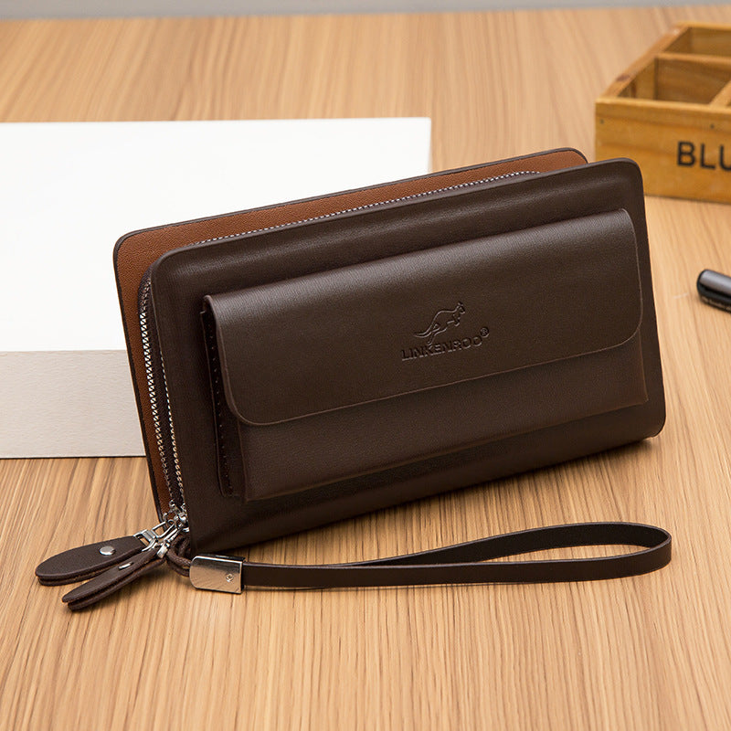 Double Zipper Large Capacity | Men's Clutch Bag - Essential Loved
