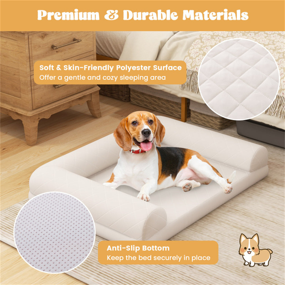 36 Inches Orthopedic Dog Bed - Essential Loved