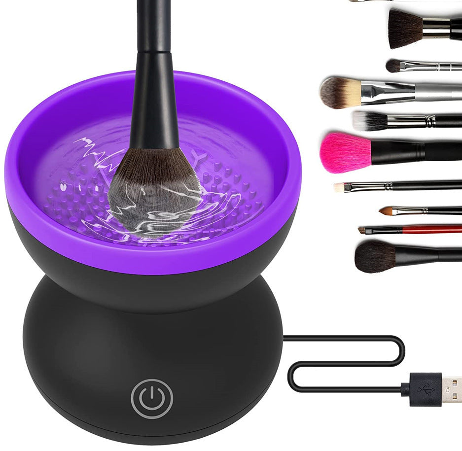 Portable Automatic USB Cosmetic Brush Cleaner Tools For All Size Beauty Makeup Brushes Set | Electric Makeup Brush Cleaner - Essential Loved