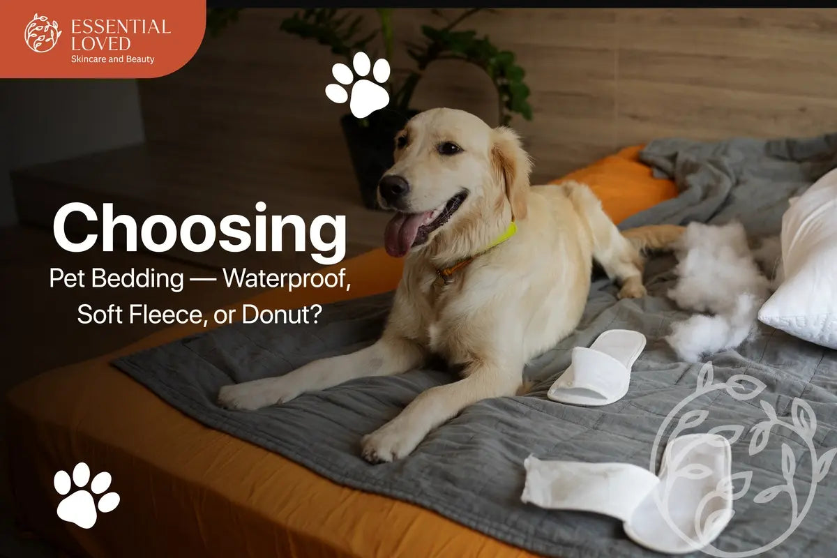 Essential Loved | Choosing Pet Bedding — Waterproof, Soft Fleece, or Donut?
