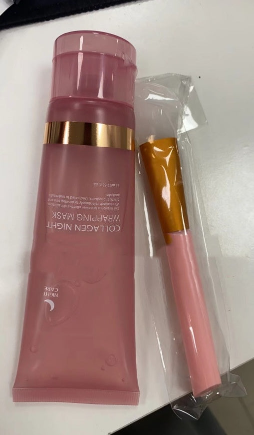 Face Night Mask - Natural Ingredients Firming Elasticity & Hydration  Anti-wrinkle For Skin Care | Collagen Night Wrapping Mask - Essential Loved