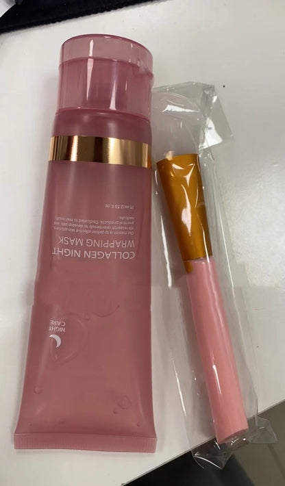 Face Night Mask - Natural Ingredients Firming Elasticity & Hydration  Anti-wrinkle For Skin Care | Collagen Night Wrapping Mask - Essential Loved