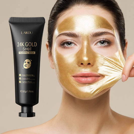 Foil Snail Tear-Off Mask Hydrating | Gold Peel Off Mask - Essential Loved