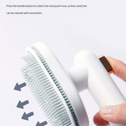 Grooming Tools Dematting Comb Built-in Mist Humidifier Pet Products  | pet hair removal brush - Essential Loved
