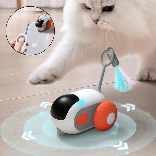Remote Control Interactive Cat Car Toy USB Charging Chasing Automatic Self-moving Remote Smart Control | Cat Car Toy - Essential Loved