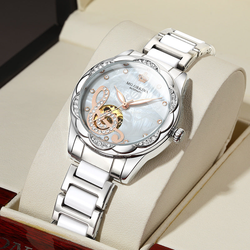 New Designer Mechanical Watches Women Luxury Top Brand Ceramic