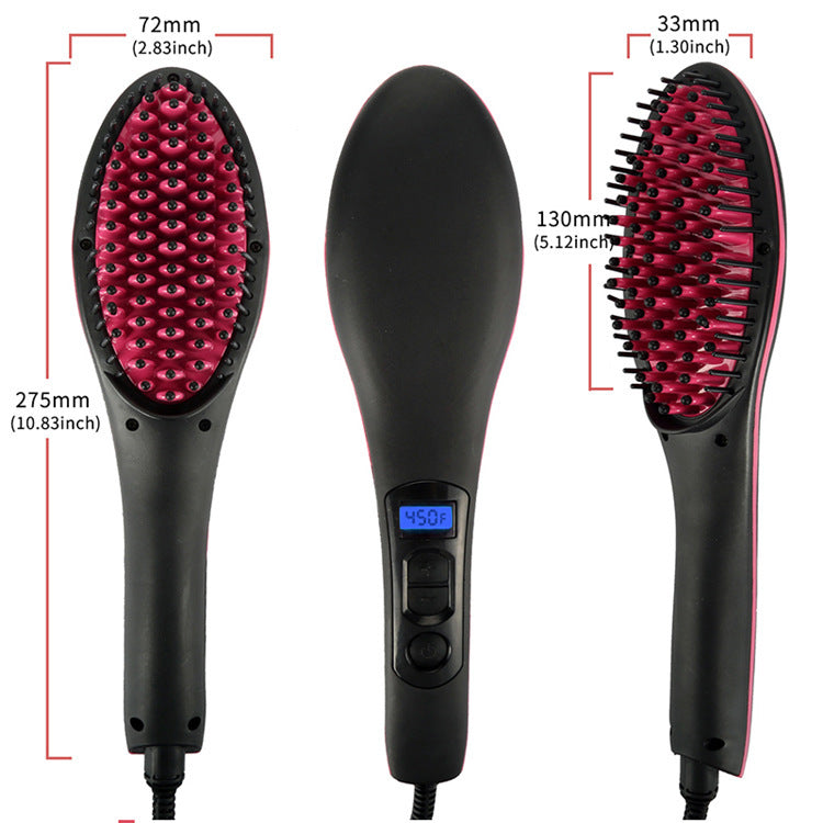 Imply Straight Electric Straight Hair Comb with LED display and negative ion technology.