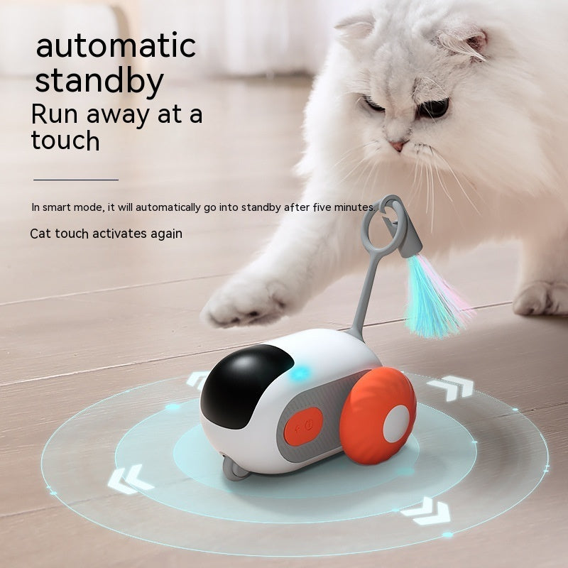 Remote Control Interactive Cat Car Toy USB Charging Chasing Automatic Self-moving Remote Smart Control | Cat Car Toy - Essential Loved
