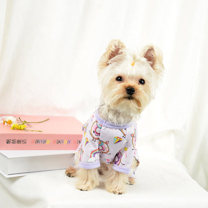 Pet Four Seasons Four-legged Pet Clothing Dog Pajamas