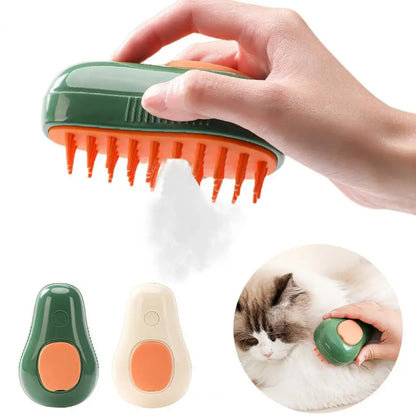 Electric Self Cleaning Steam - Avocado Shape Brush For Massage | Steamy Cat Brush - Essential Loved