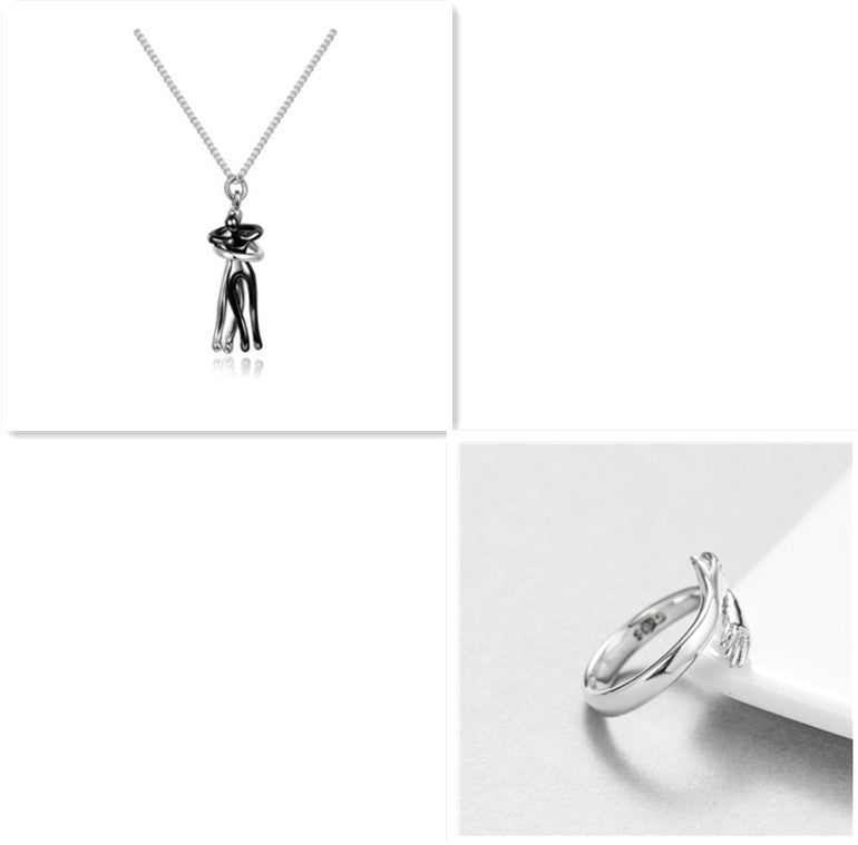 Love Hug Necklace Unisex Men Women Couple Jewelry Simple Temperament Clavicle  Chain Valentines Day Lover Gift | Couple Pendant Necklace - Essential Loved