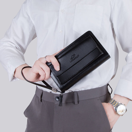 Double Zipper Large Capacity | Men's Clutch Bag - Essential Loved