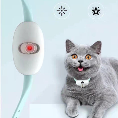 Automatic Cat Toy Smart Laser Teasing Cat Collar Electric USB Charging Kitten Amusing Toys Interactive Training Pet Items | Electric Collar For Cats - Essential Loved