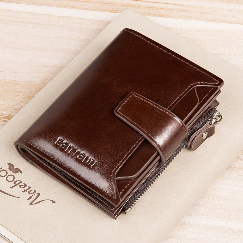 Anti-Theft Swiping Men's Vintage Wallet - Essential Loved
