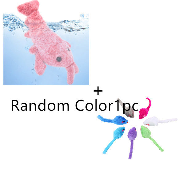 Electric Jumping Shrimp USB Charging Simulation Lobster Funny Cat Toy | Jumping Shrimp - Essential Loved