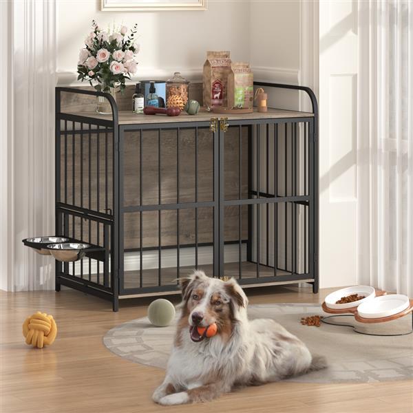 Robust and spacious - 39 Inch Indoor Metal Dog Cage | Essential Loved
