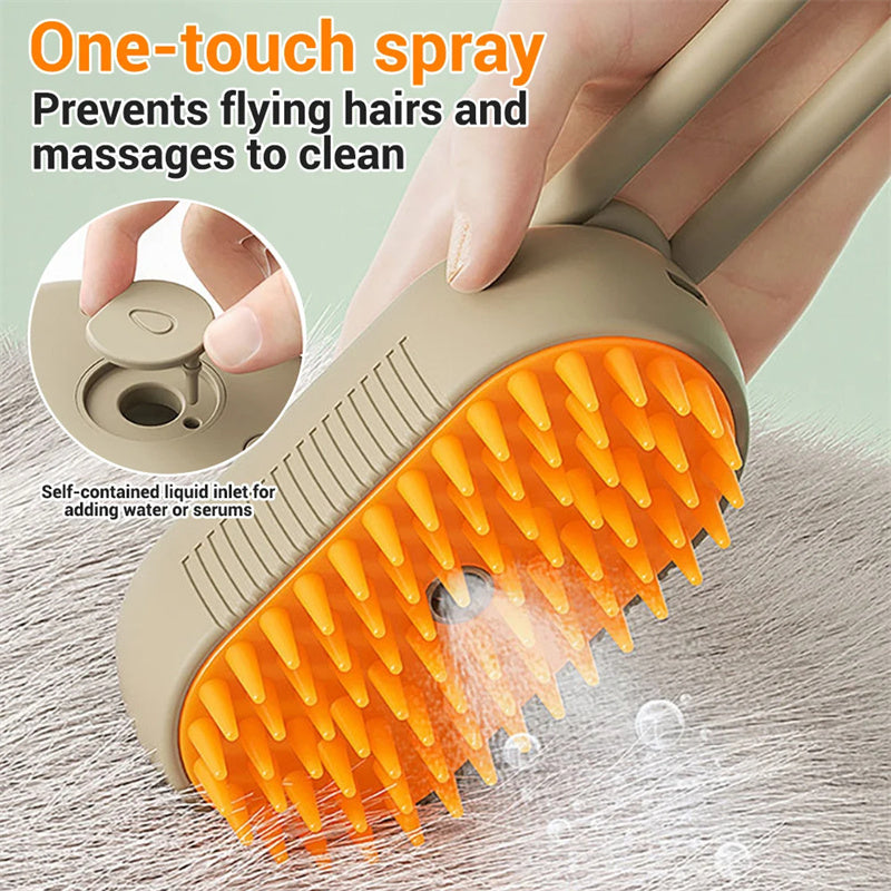 3 In 1 Electric Spray pet Brushes For Massage | Cat Steam Brush - Essential Loved