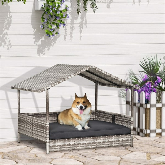 Dog Bed, Rattan Pet Sofa, Dog Tent