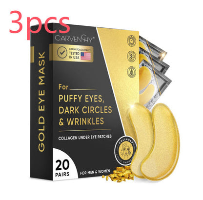 24K Gold Eye Mask Patch for Eye Bag Removal and Wrinkle Lifting, moisturizing and hydrating.