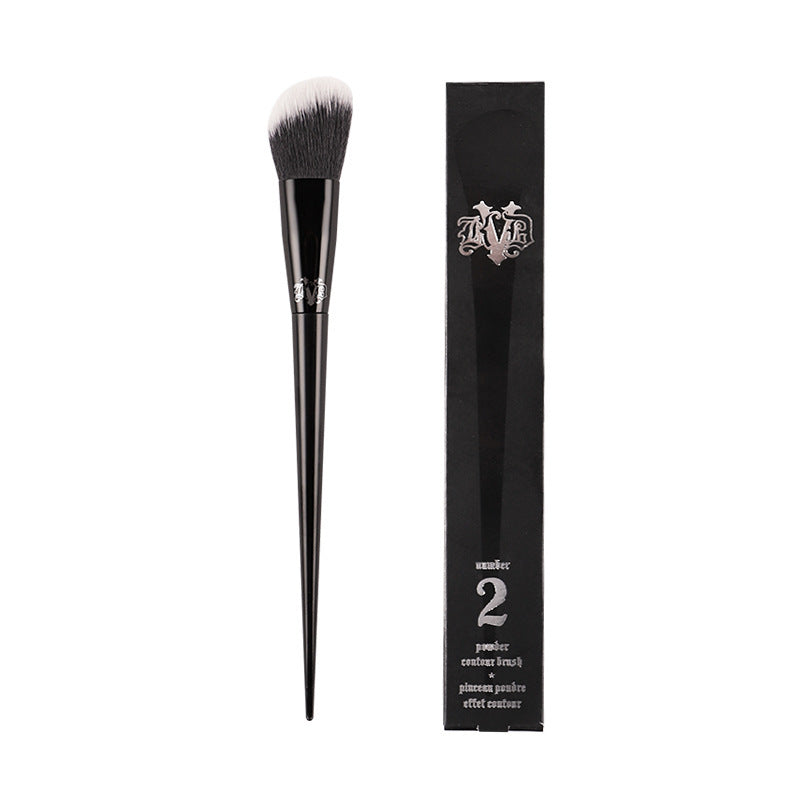 Plastic Handle Eye Shadow Foundation Brush Makeup Tool