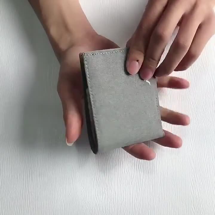 Horizontal Denim Leather Clip | Canvas Men Wallet - Essential Loved