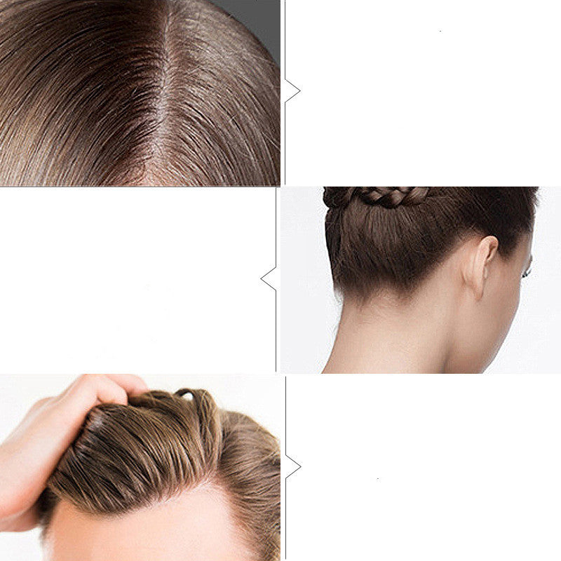 Hair styled using wax stick for finishing broken hairs.