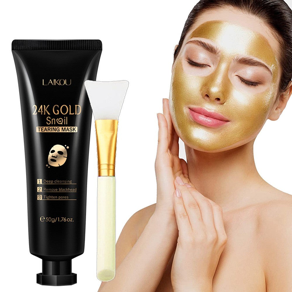 Foil Snail Tear-Off Mask Hydrating | Gold Peel Off Mask - Essential Loved