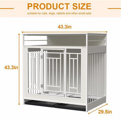 43.3-inch Large Dog Cage Furniture