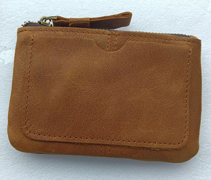 Retro Crazy Horse Leather Mens Leather Coin Purse - Essential Loved