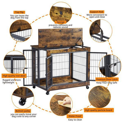 Stylish Dog Cage End Table Furniture Dog Cage - Essential Loved