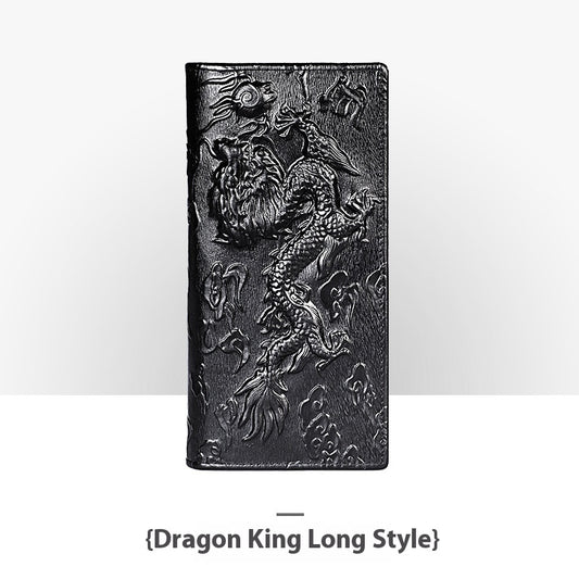 Personalized Retro Handmade Embossed Leather Wallet - Essential Loved