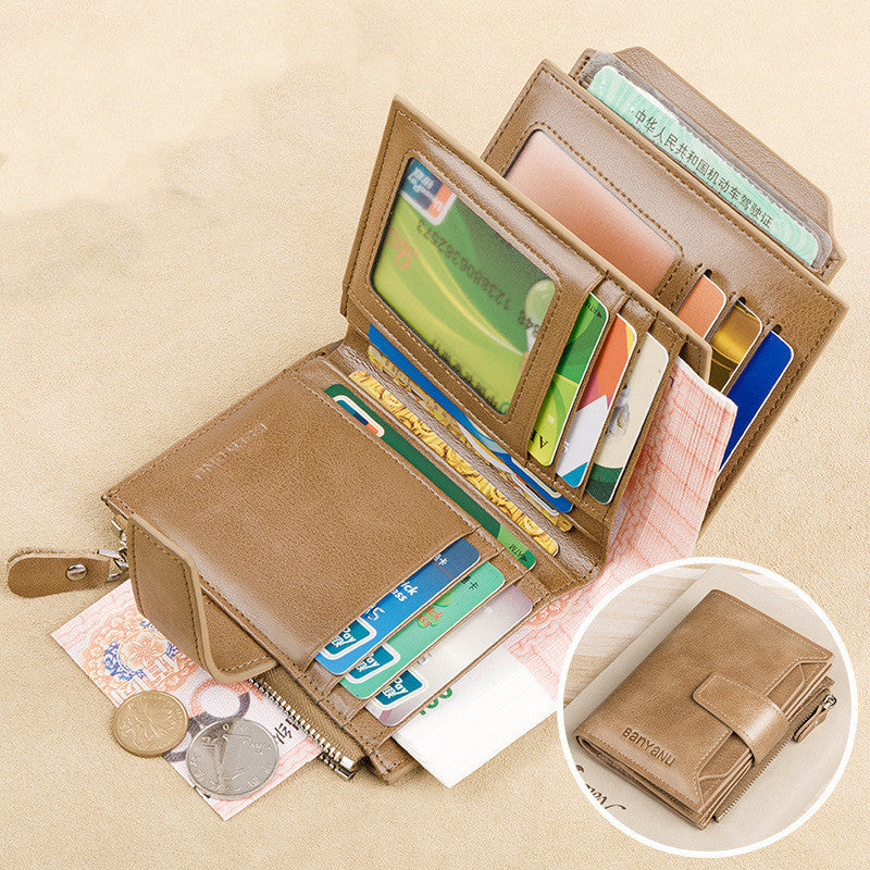 Anti-Theft Swiping Men's Vintage Wallet - Essential Loved