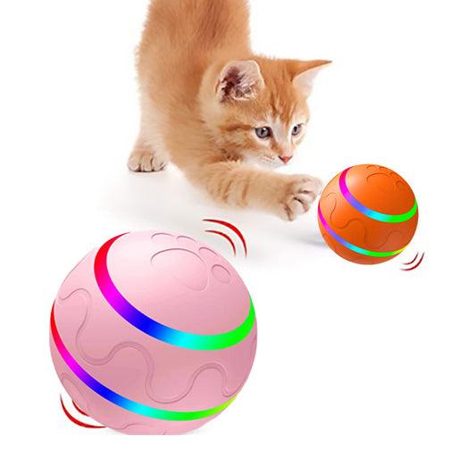 Pet New Cat Wicked Ball Toy Intelligent Ball USB Cat Toys Self Rotating Ball Automatic Rotation | Cat Toys Ball - Essential Loved