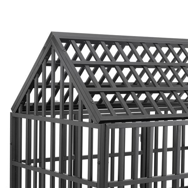 Heavy Duty Dog Cage Pet Cage With Roof And Roof Windows