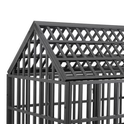 Heavy Duty Dog Cage Pet Cage With Roof And Roof Windows