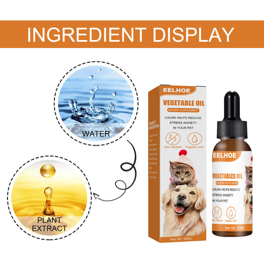 Cat & Dog Care Essence, Hemp Seed Oil Health Enhancement Care Essence, Relieves Dog Anxiety