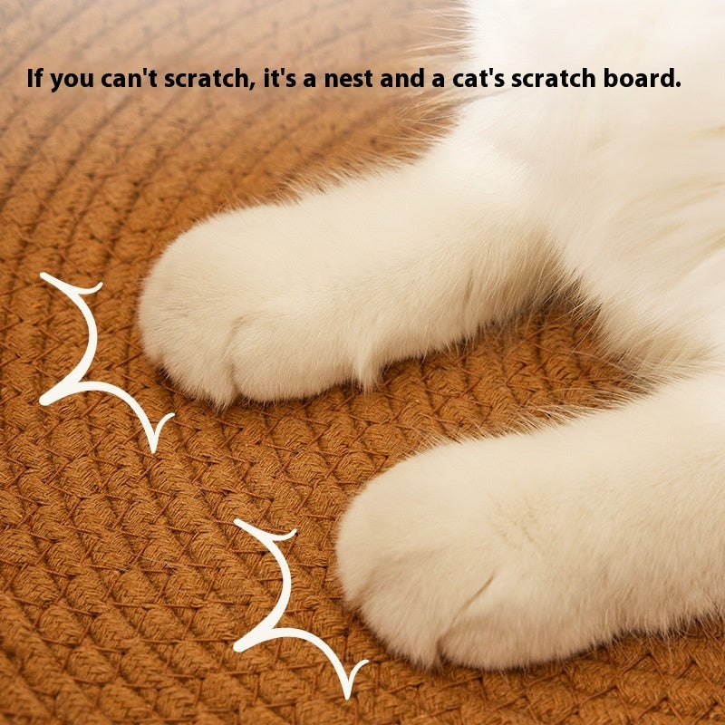 PE Rattan Cat Litter - Scratch Board Integrated Wear-resistant Cat Summer | Cat Basket Bed - Essential Loved