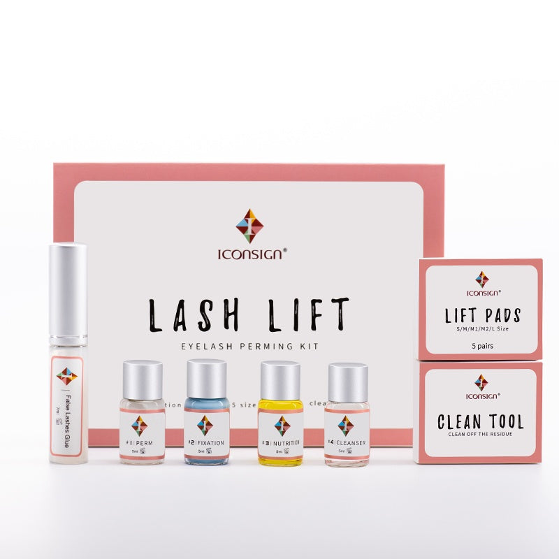 ICONSIGN Lash Lift Kit for eyelash perming and curling enhancement.