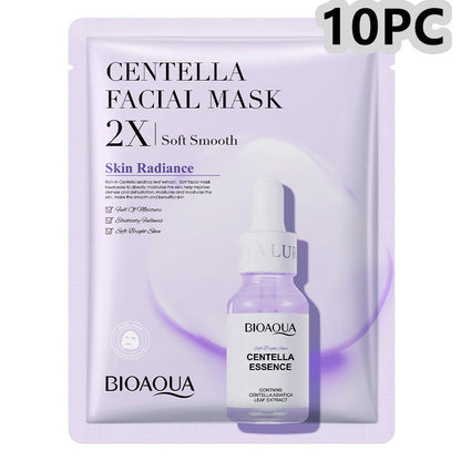 Collagen face mask with Centella essence for moisturizing and firming skin care.
