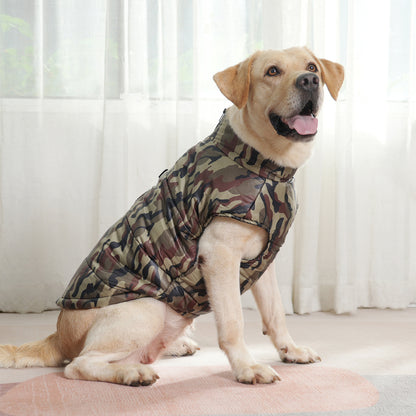 Pet Clothing Winter Thickened Dog Camouflage Clothes