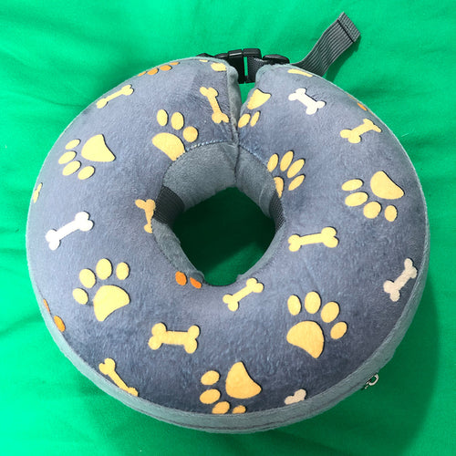 Removable Collar Inflatable Cleaning Pet Flocking Guard Circle | inflatable pet collar - Essential Loved